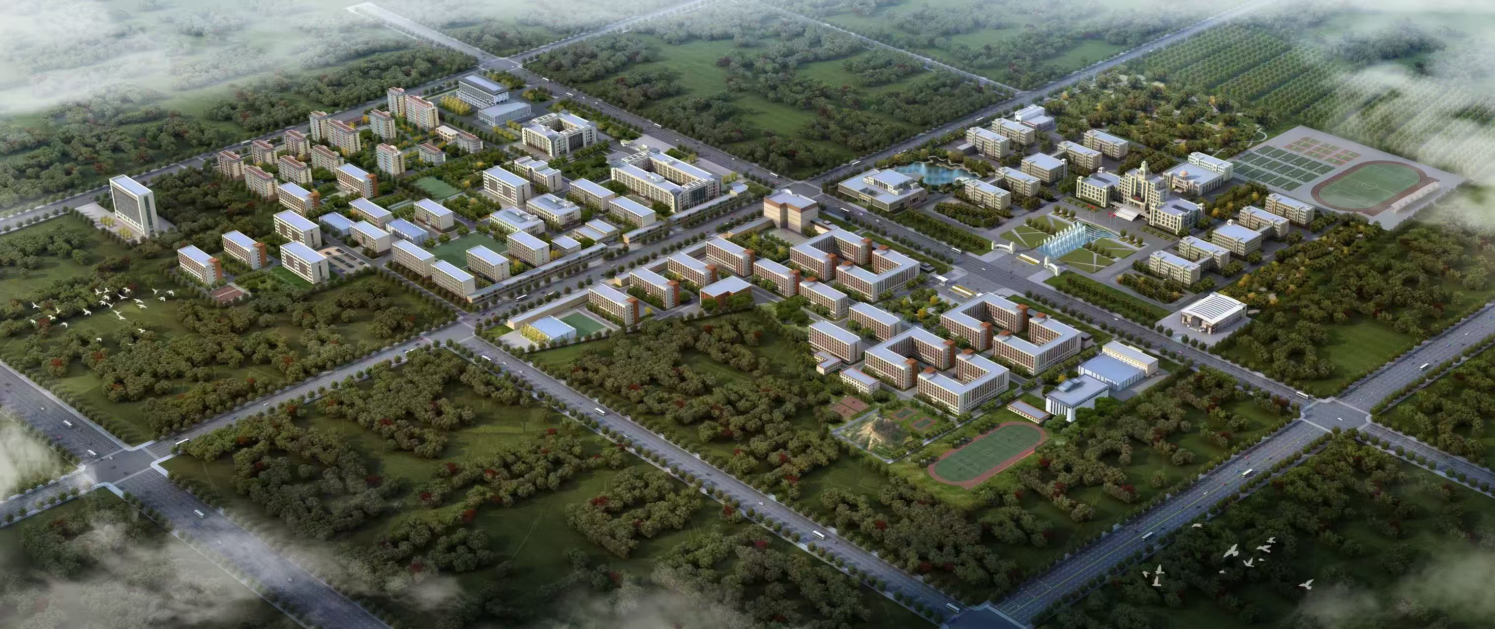 新校区鸟瞰图